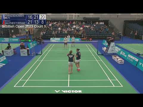 Match point - Kawazoe / Konishi vs Macpherson / Torrance - WD, SF - Scottish Open 2023