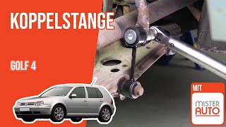 Youtube thumbnail of video "Wie Golf 4 Koppelstange / Pendelstütze wechseln 🚗"