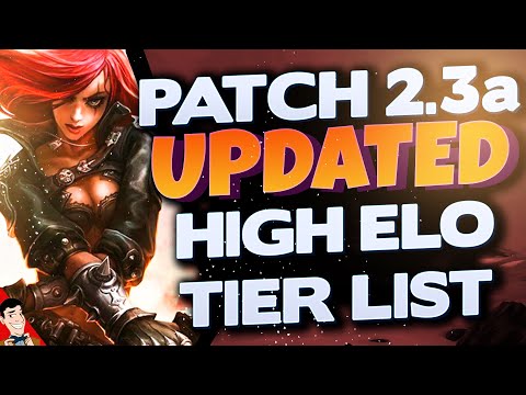 Patch 2.3a NEW UPDATED HIGH ELO TIER LIST FOR EVERY ROLE | WILD RIFT | BEST META CHAMPIONS