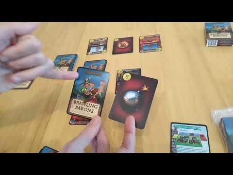 Brawling Barons - how to  setup play and review