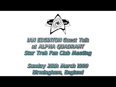 Ian Edginton Comic Writer Guest Talk - March 1999