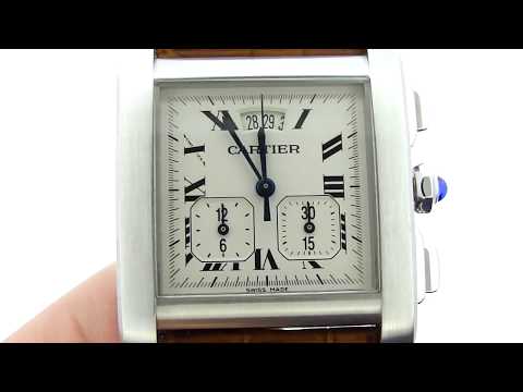 Cartier Tank Quartz Chronograph Time Setting