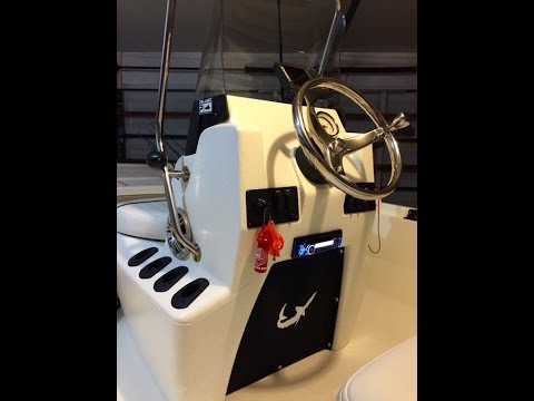 Mako Pro 17 Skiff - SS Steering wheel install