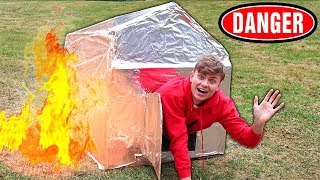 METAL BOX FORT!! (FIREPROOF) 🔥📦