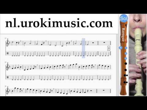 Blokfluit Leren Spelen (B.) Kenny B - Parijs Tablatura Deel#1 um-i799