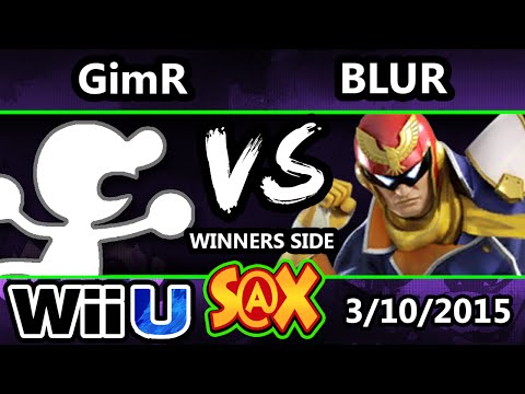 S@X - VGBC | GimR (G&W) Vs. Blur (Captain Falcon) SSB4 Tournament - Smash 4 - Smash Wii U