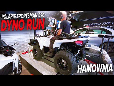 DYNO RUN | FLASH ECU TUNE | HAMOWNIA | POLARIS SPORTSMAN 570 | 4K