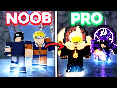 Going From NOOB TO BARYON Naruto AND RINNEGAN Sasuke In Roblox Shindo Life | Noob To Pro Shindo Life