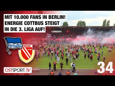 Meister & Aufsteiger! Energie Cottbus wieder in der 3. Liga: Hertha - Cottbus | Regionalliga Nordost
