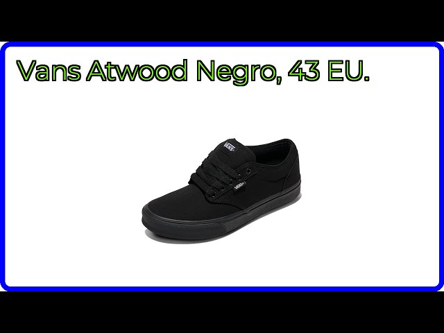 Vídeo relacionado con Vans Atwood Shoe | Low-Top Fashion Sneakers for Work, Walking & Casual Everyday Wear, Zapatillas Hombre, Lona de Carey, 43 EU