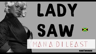 Lady Saw - Man A Di Least (Dancehall Lyrics provided by Cariboake The Official Karaoke Event)