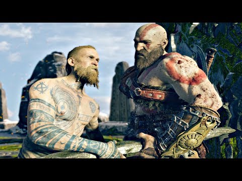 God of War 4 - Baldur Son of Odin Boss Fight (God of War 2018) PS4 Pro