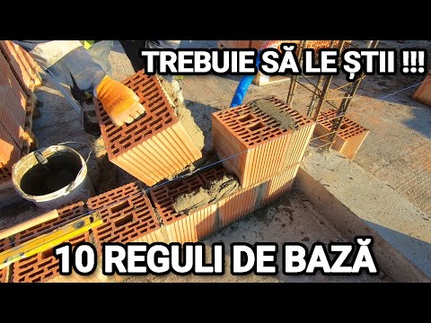Cum zidesti corect peretii din blocuri ceramice Brikston, Porotherm, Cemacom, Soceram etc