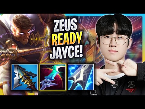 ZEUS IS READY TO PLAY JAYCE! - T1 Zeus Plays Jayce TOP vs Fiora! | Season 2023