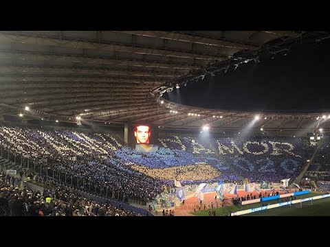 COREOGRAFIA LAZIO PATRIA NOSTRA - LAZIO vs Napoli (11/01/2020)