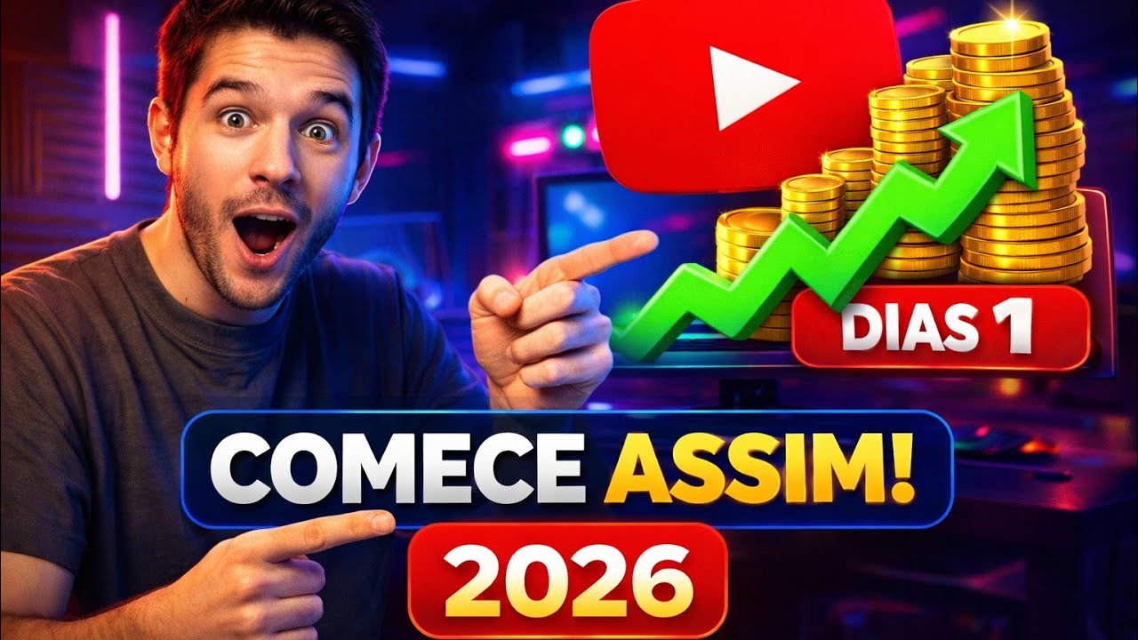 Se eu começasse um Canal HOJE no YouTube em 2026, faria EXATAMENTE isso! Como Começar um Canal HOJE