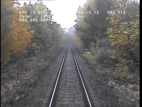 2012-10-24 Jízda měřícího vlaku SŽDC Lužná u Rakovníka - Žatec - Kaštice