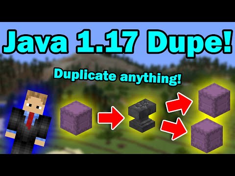 Dupe Glitch - Minecraft Java 1.17