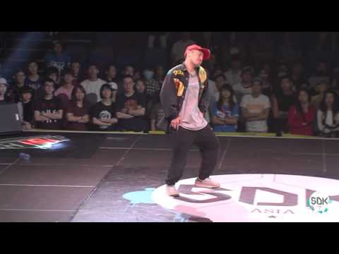 SDK ASIA 2016 TOP8 - Hip Hop 1on1 - Thai Jai Vs AJ