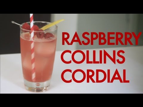 How To Make A Raspberry Vodka Collins Cordial | Drinks Made Easy