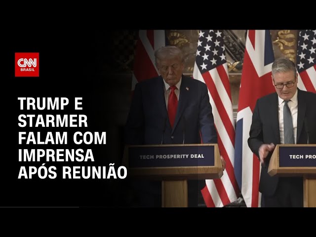Donald Trump e Keir Starmer participam de coletiva de imprensa após reunião | LIVE CNN