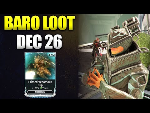 NEW PRIMED ARCHGUN MOD Primed Venomous Clip! Baro Ki'Teer December 26!