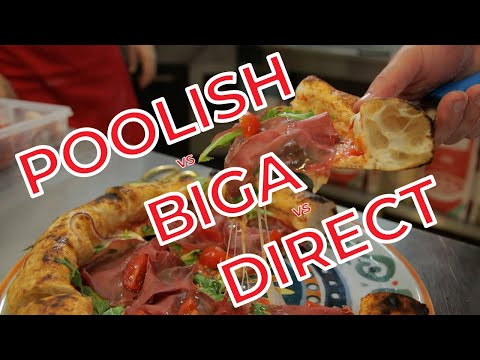 Pizza Dough: Direct Mix, Poolish, and Biga Methods