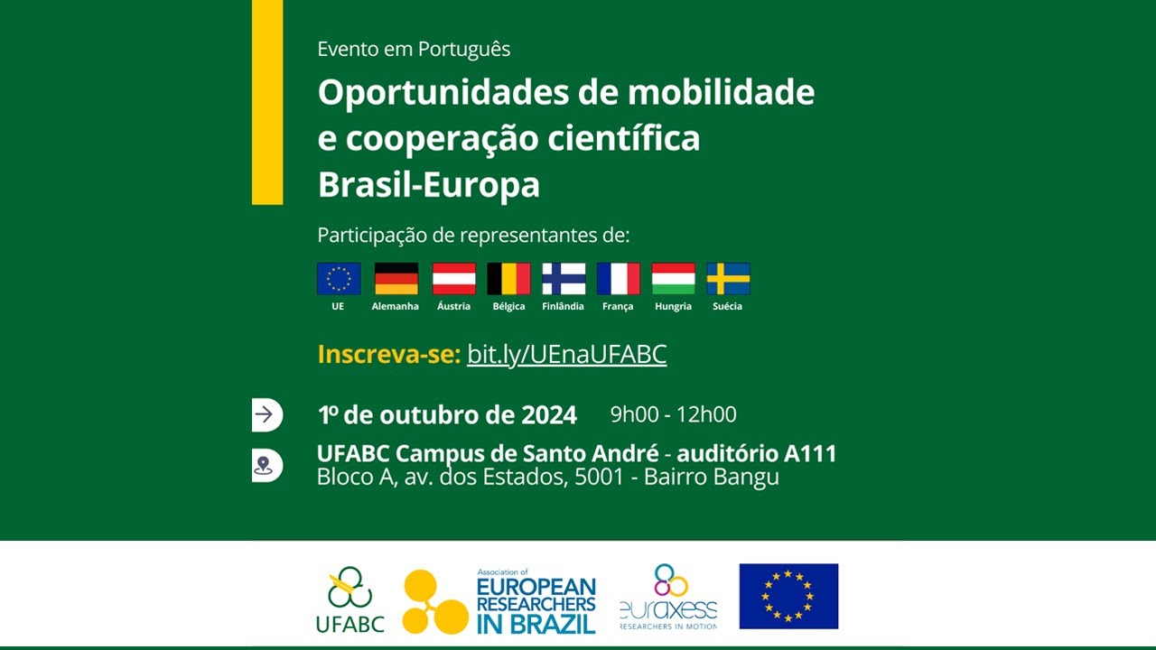 Oportunidades de mobilidade e cooperação científica Brasil-Europa