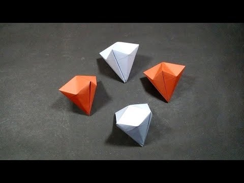 How To Make Origami Paper Diamond - Easy Origami Diamond Tutorial