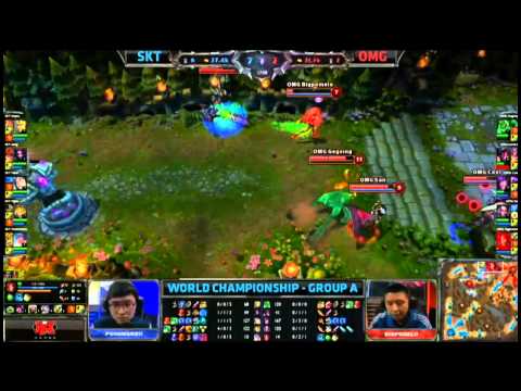 Faker Wants Revenge : SKT VS OMG Gr A Highlights - S3 World Championship