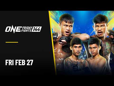 🔴 [Live in HD] ONE Friday Fights 144: Chatpichit vs. Tubtimthong