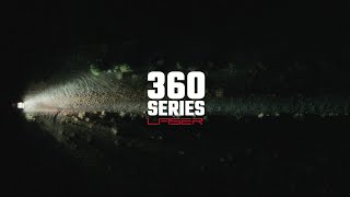 360 Series LAZER Light, 6 Inch, Precision Spot Optics, Amber Backlight, Pair