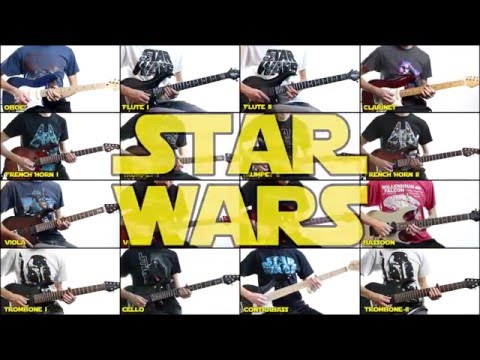 One Man With Many Guitars Plays Every Part Of The 'Star Wars' Theme By Himself