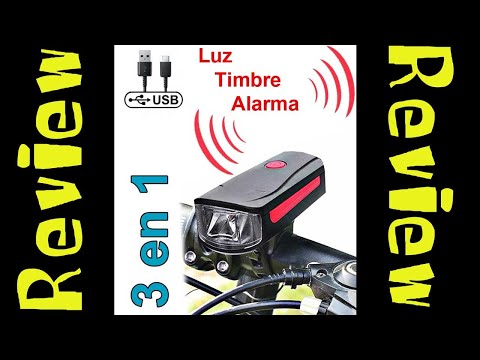 LUCES CON TIMBRE Y ALARMA USB RECARGABLE 1200MAH | EN CAJA