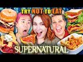 Try Not To Eat Supernatural Ft Felicia Day Turducken Slammer Pig N A Poke Death S Pizza