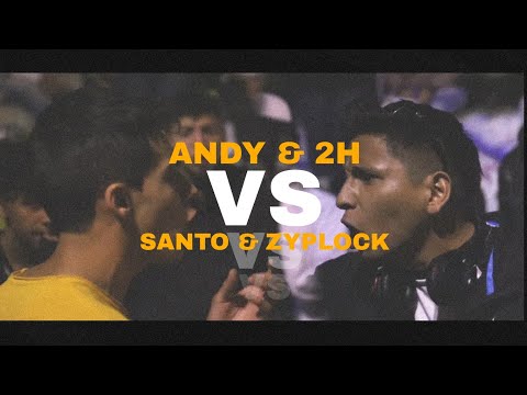 ANDY & 2H vs SANTO & ZYPLOCK | Final #Carolinastyle | 2vs2 Dragones del freestyle 2020