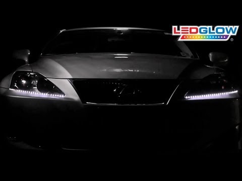 LEDGlow's 2pc White LED Flexible Headlight Strips