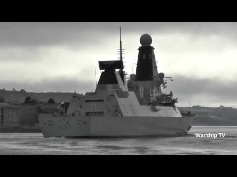 HMS DUNCAN D37 LEAVES DEVONPORT AT MUTTON COVE, PLYMOUTH - 20th February 2017