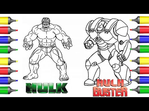 Colouring The Hulk And Hulkbuster / Hulk colouring pages / Marvel /Avengers /Music [NCS] /