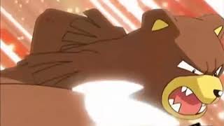 Pokemon Ash Buizel Staraptor vs Ursaring