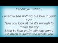 15968 Oleta Adams - I Knew You When Lyrics
