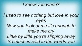 15968 Oleta Adams - I Knew You When Lyrics