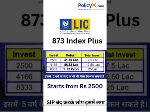 LIC Index Plus 873 #lic