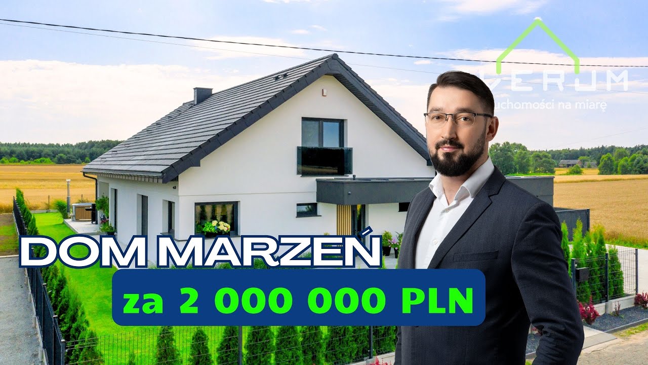  Luksusowy dom we Wręczycy Wielkiej okiem drona FPV 