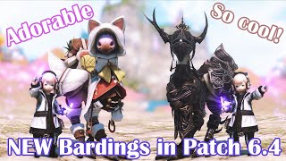 [FFXIV] 6.4 Barding for various colored chocobos: CUTE Felicitous Barding and Voidcast Barding