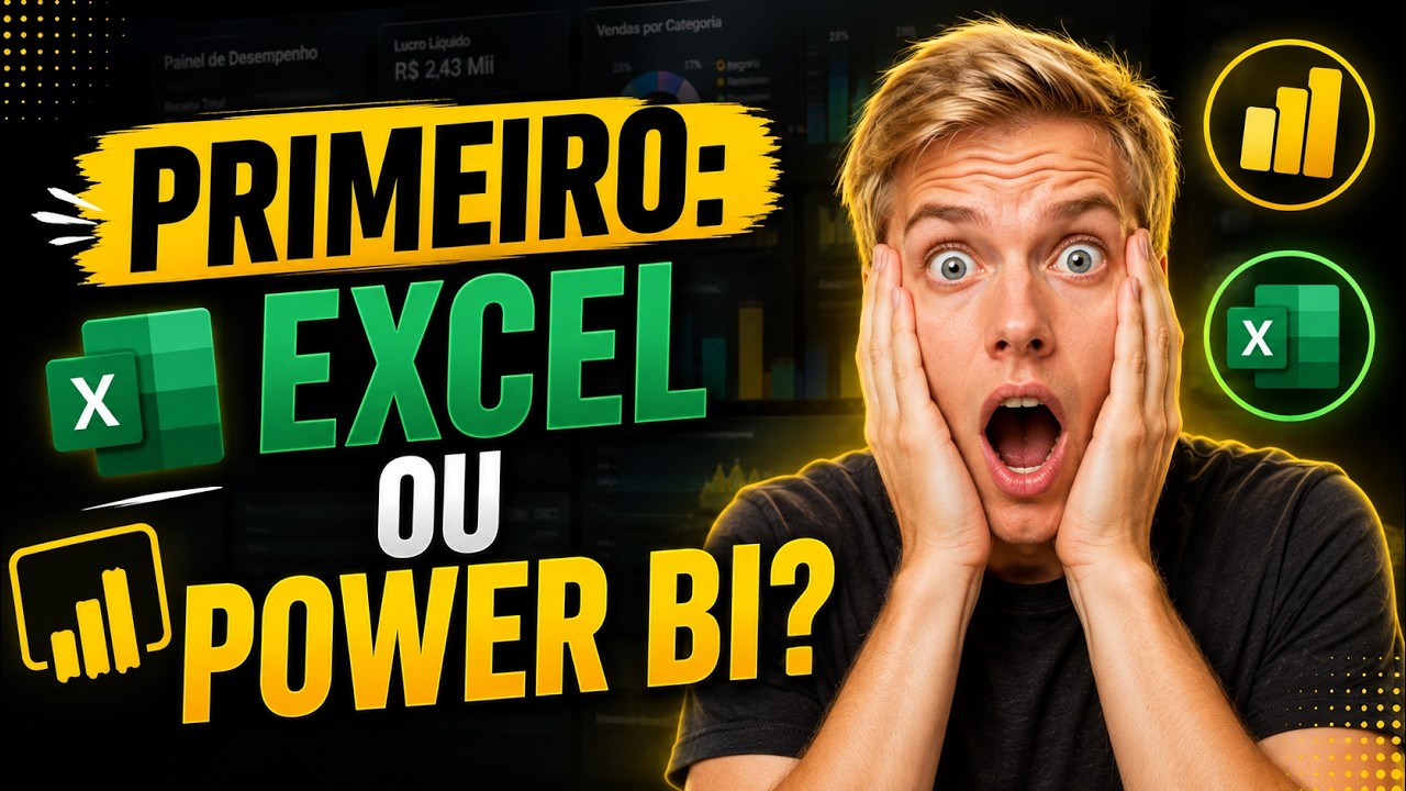 O que APRENDER PRIMEIRO? Excel ou Power BI? CURSO DE POWER BI PROFISSIONAL ONLINE