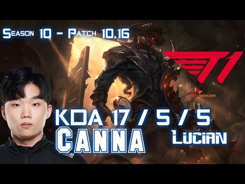 T1 Canna LUCIAN vs KLED Top - Patch 10.16 KR Ranked