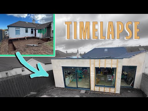 DIYer has a go at building an extension for the FIRST TIME - Flat Roof Extension on to MY bungalow