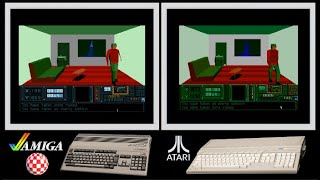 A500 vs Atari ST : HUNTER (Side by side comparison)