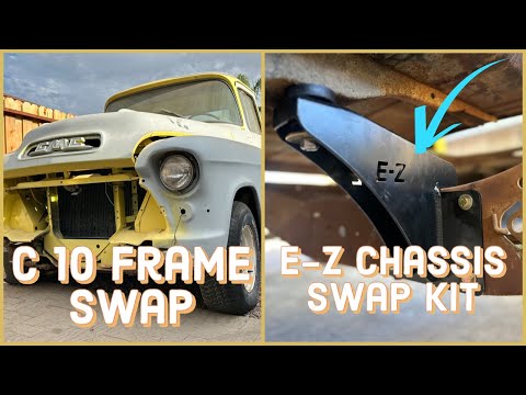 Mounting 1955 -1959 Chevy/GMC truck on a C10 frame / E-Z Chassis Swap Kit / C10 Frame swap